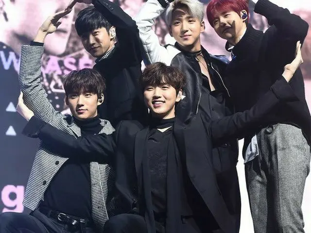 B1A4, Heart Heart. Showcase, yesterday afternoon.