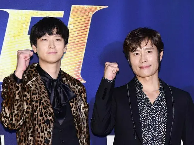 Actor Kang Dong Won & Lee Byung Hun, attended the movie ”Master” VIP preview. @Seoul · Yeongdeungpo