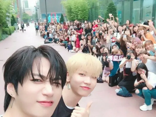 UNB Daewon, updated SNS. In front of the fans.