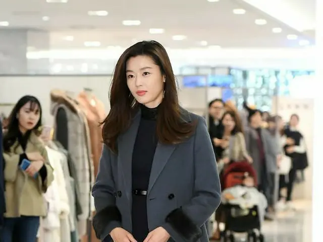 Actress Jun Ji Hyun, appearance at Brand ”MICHAA” 2018 Winter Icon Collectionlaunch event.