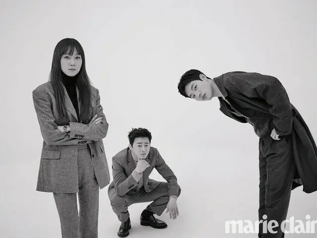 Actor Ryu Jun Yeol - Cho JungSeok - Kong Hyo Jin, photos from marie claire.