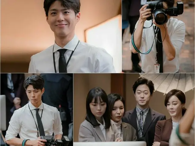 TV Series ”Boyfriend”, released stills cut of Park BoGum who became a cameraman.