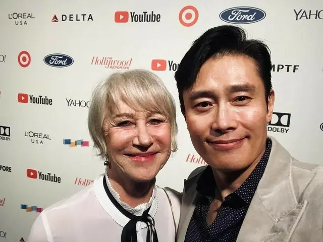 【G Official】 ”BYUNG Sama” Lee Byung Hun, released two shots with Helen Mirren.Co-starred in ”RED Ret