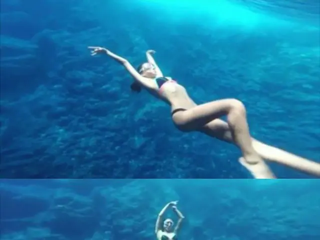 NS Yunji, updated SNS. The underwater shot looks like a mermaid princess!
