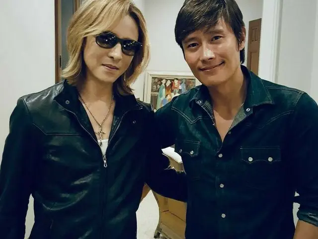 【G Official】 Actor Lee Byung Hun, SNS update. ”Thank you, my friend”. Photowith YOSHIKI (X JAPAN)