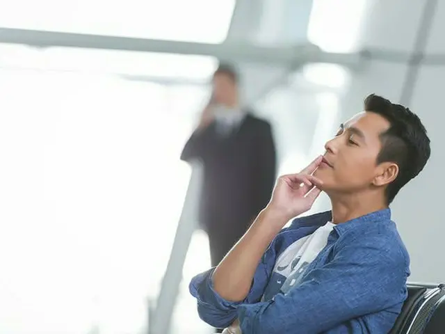 Jung Woo Sung, released pictures. Behind cut in male fashion brand ad shooting.