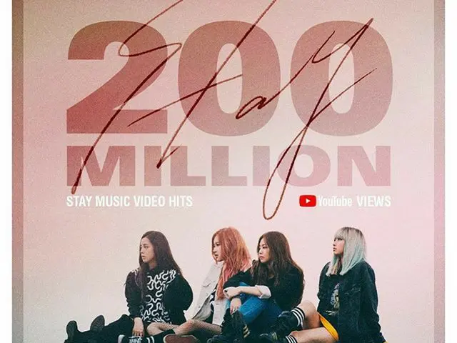 【g公式】BLACKPINK、#BLACKPINK   #BLACKPINK  #STAY #MV #200MILLION #YOUTUBE #YG　 