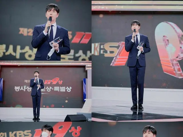 Actor Park Hae Jin, the first entertainer to receive the KBS119 Award forService. .. ..