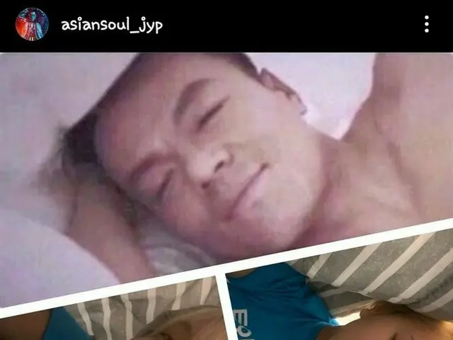 "JYP 설립자」 「스승」JYPark에 #TWICE 정연이 보낸 사진이 한국에서 화제.  ● 정연이 JYPark의 "치명적인 표정 '을 재현 한