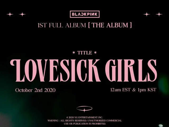 【d公式yg】#블랙핑크 ‘Lovesick Girls’ TEASER POSTER1st FULL ALBUM ’THE ALBUM’✅2020.10.02