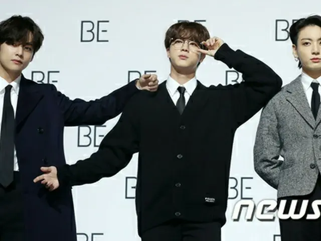 BTS (방탄 소년단) 글로벌 기자 회견에 참석했다. 20 일 오전 DDP. 오늘 새 앨범 'BE (Deluxe Edition)'발매. .