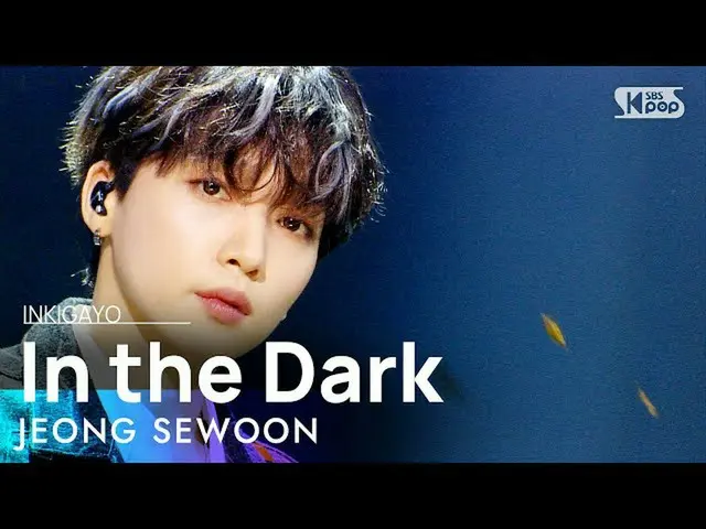 [공식 sb1] JEONG SEWOON_ (정 세운 _) - In the Dark 인기가요 _ inkigayo 20210117  
