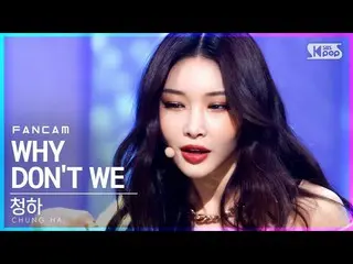 【公式sb1】[안방1열 직캠4K] 청하 'WHY DON'T WE (feat. 청하)' (CHUNG HA_  FanCam)│@SBS Inkigay