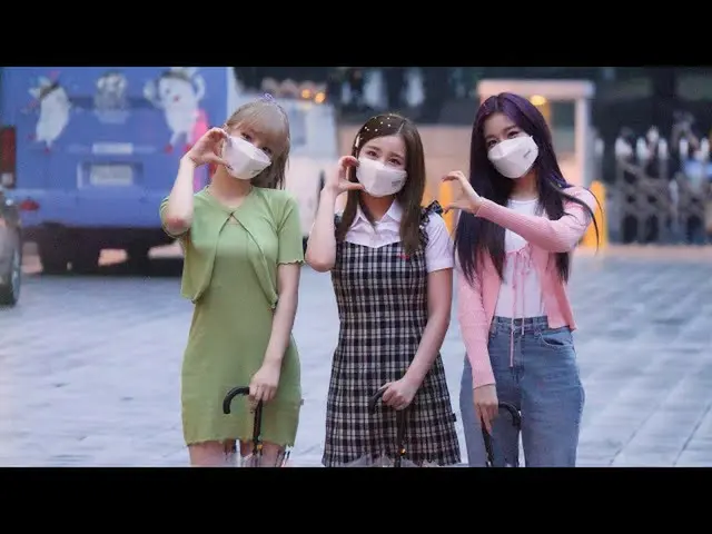 【直カムS】우아 나나 소라 우연 직캠 (woo!ah! NANA SORA WOOYEON) @ 210610 배성재의 텐 출근길　 