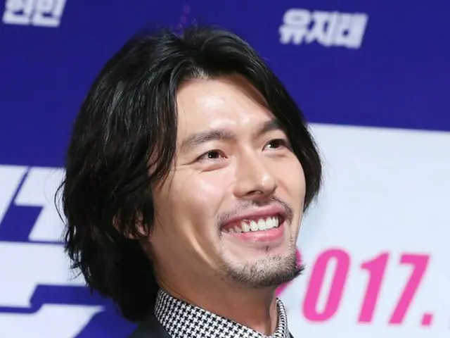 Actor HyunBin attended the production presentation of the movie ”Kun”.