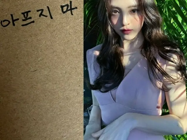 Han Seo Hee (actress), fans worried about meaningful posts. The words ”don'tsuffer” and ”happiness”.