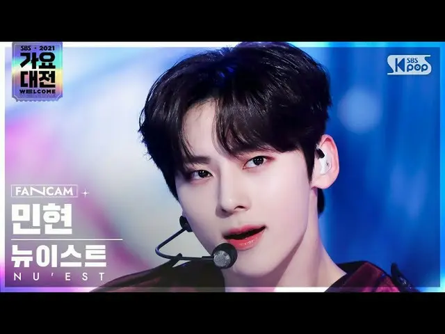【公式sb1】[2021 가요대전 4K] 뉴이스트_  민현 'Dress+Inside Out' (NUEST MINHYUN FanCam)│@SBS G
