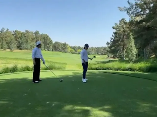 V (BTS) released the video of playing golf with Danielle Kang, who is ranked 3rdin the US female pro