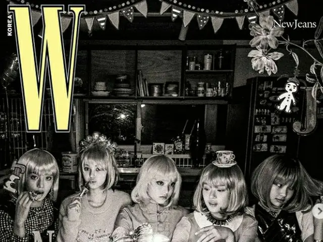 "NewJeans", WKorea 덮개 장식한다. .