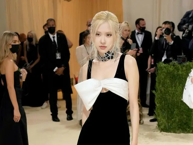 ROSE attended the Met Gala held at the Metropolitan Museum of Art, USA. . .