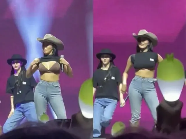 Hwasa (MAMAMOO) did another extreme performance at the live in U.S. . .