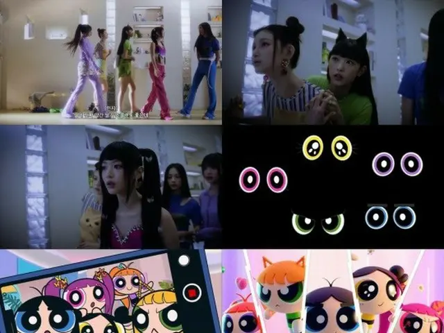 NewJeans collaborated with a popular anime ”Powerpuff Girls” and released thepreview song ”New Jeans