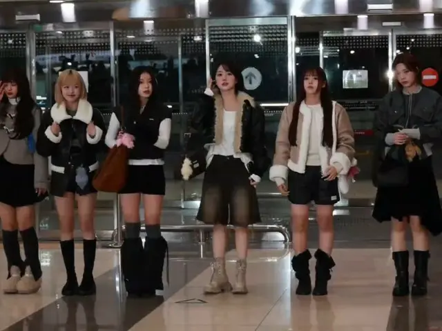 NMIXX, 「MUSIC BANK GLOBAL FESTIVAL 2023」출연을 위해 8일 오전 일본을 향해 출발의 모습 @ 김포국제공항.