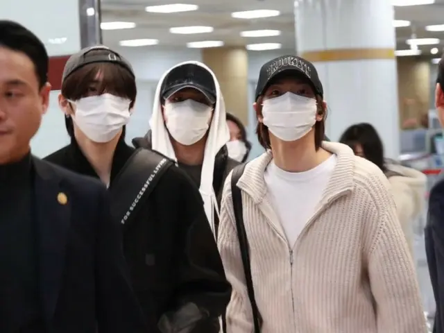 「BOYNEXTDOOR」, 10일 오전에 귀국의 모습＠김포국제공항.
