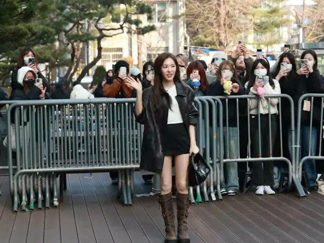 WENDY, 15일 오전에 「MUSICBANK」사전 수록을 위해 KBS들이.