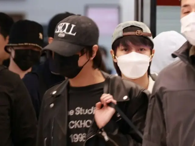 NCT DREAM, 9일 오전에 귀국의 모습＠김포국제공항.