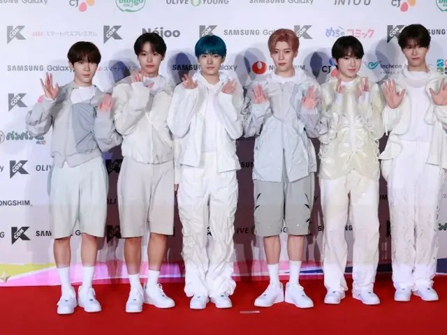 NCT WISH, 'KCON JAPAN 2024' 레드카펫 행사에 참가하는 모습.