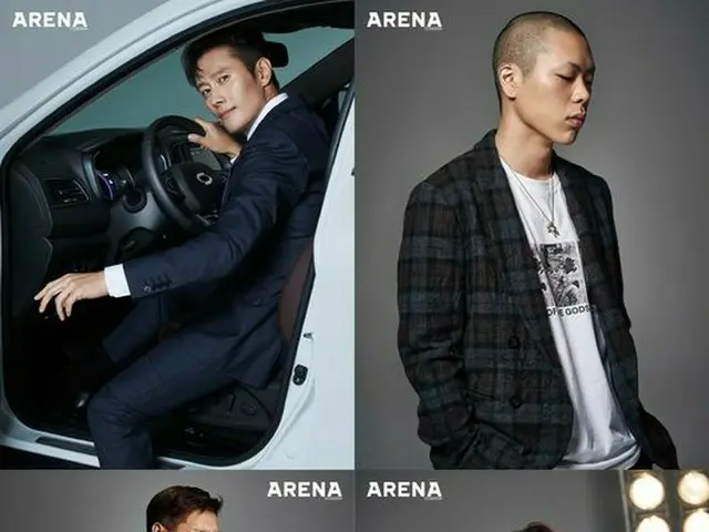 Actor Lee Byung Hun, Oh Hyuk,photos from ARENA.