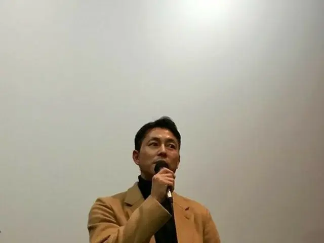 Actor Jung Woo Sung, words of thanks for Big Hit ”Steel Rain”. ”I hope that theaudience's selection