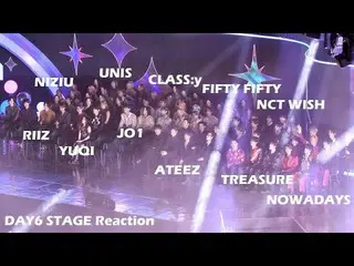 241117 KGMA 데이식스_ _  STAGE REACTION fancam by 스피넬<br>
RIIZE_ _  엔씨티_ _  WISH_ _ 