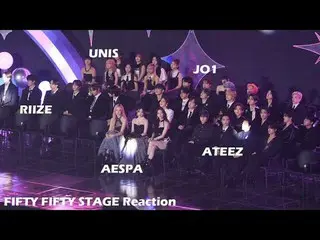 241117 KGMA 피프티피프티_ _  STAGE REACTION fancam by 스피넬<br>
AESPA RIIZE_ _  에이티즈_ _ 