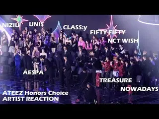 241117 KGMA Honors Choice Award fancam by 스피넬<br>
에스파_ _  엔씨티_ _  WISH_ _  NIZ아이