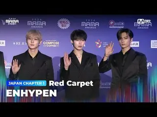 티빙에서 스트리밍 :  <br>
<br>
엔하이픈_ _  (엔하이픈_ ) on the glorious Red Carpet of 2024 MAMA