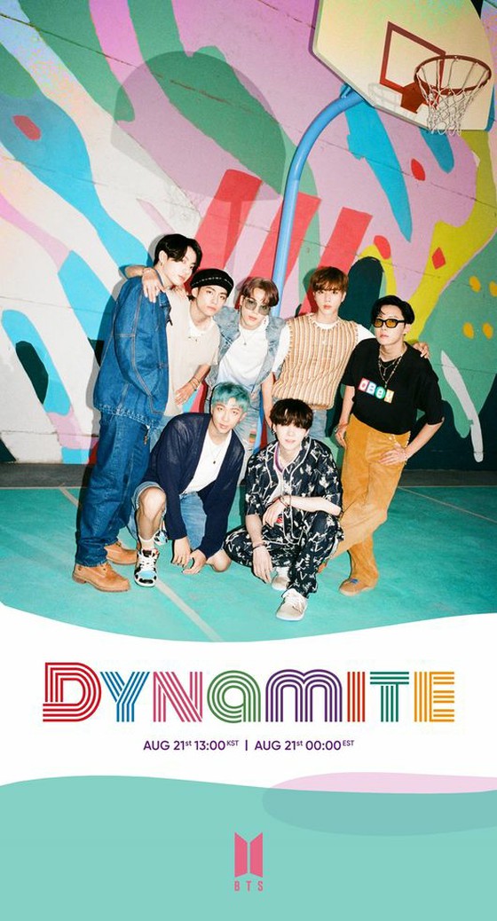 '방탄 소년단'21 일 발매 디지털 싱글 'Dynamite'단체 사진 공개 ... 활기찬 우정 샷