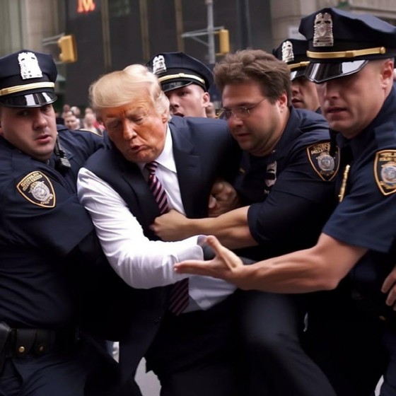 "트럼프 체포?"···AI가 가짜 이미지를 확산