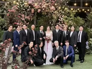 Hangyeong에 강인도 참석, 료욱 & 개미(전 TAHITI)의 결혼식에 'SUPER JUNIOR' 완전체 단결