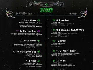 Jaejung, 데뷔 20주년 기념 앨범 트랙리스트 공개… 'MAMAMOO' 문별&MIYAVI가 피처링 참여