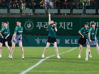 【영상】「BUSTERS」, K리그 김포 FC 대 안양 FC의 하프 타임으로 2곡을 피로