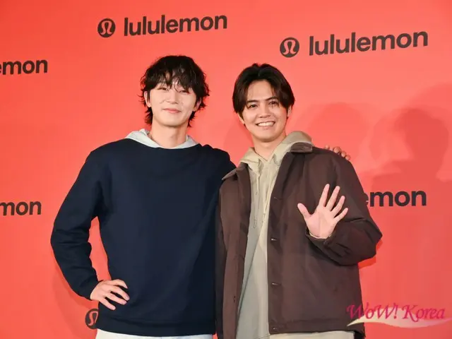 【フォトレポ】パク・ソジュン＆片寄涼太 (GENERATIONS) 、lululemon Shibuya Flagshipオープニングセレモニーに出席