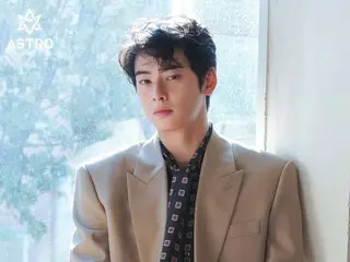 '아스트로' 차은우, 프린트 셔츠로 봄 분위기가 듬뿍