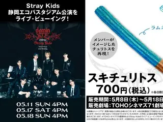 「Stray Kids」시즈오카 에코 파스타지엄 최종 공연의 영화관 독점생 중계가 결정!멤버가 이미지 한 츄리토스의 판매도 결정!