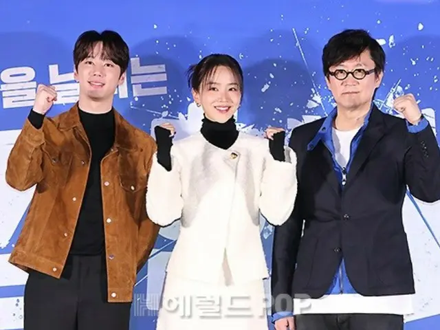 【포토】여배우 신혜선&이준영(U-KISS준)&박진표 감독, 영화 '용감한 시민' 파이트!