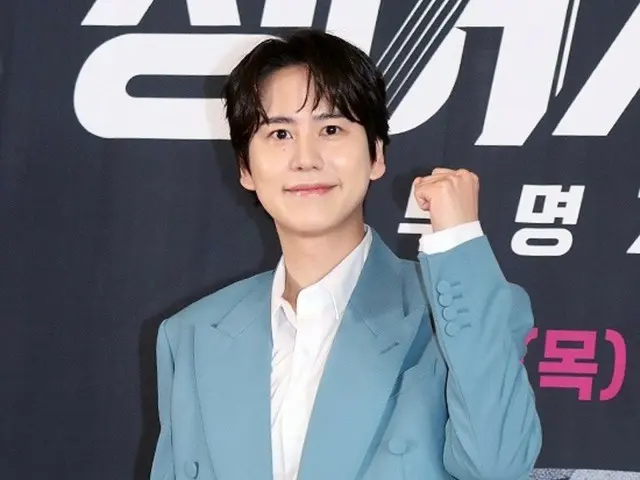 [포토] ‘슈퍼주니어’ 규현, ‘싱어게인 3’ 제작발표회에 참가…“시즌3도 파이트!”