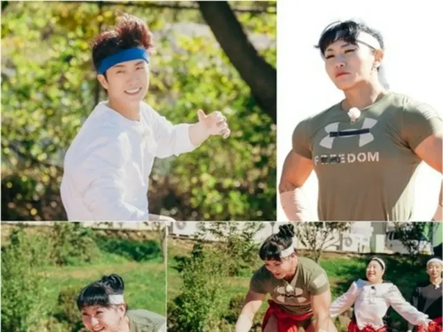 '2PM' 우영, 여자 보디빌더와의 실름(한국 스모) 대결로 “구급차 불러줘” “홍&김의 코인토스”