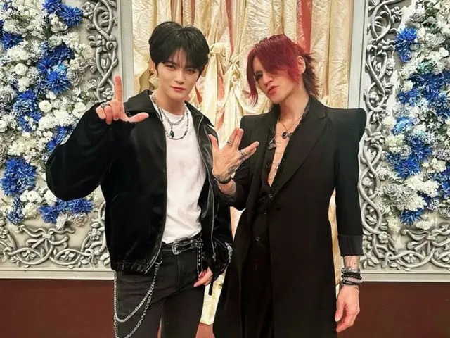 Jaejung & SUGIZO, 블랙 슈트로 카리스마 넘치는 매력 어필