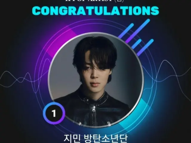 'BTS' 지민, 'U-PICK' 2월 '이번 달 픽 K-POP 남자 아티스트' 1위